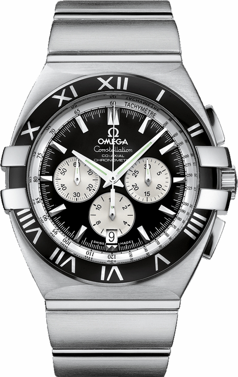 Omega Constellation Watches Mens Black Self winding Automatic Chronometer 15195100 Watch