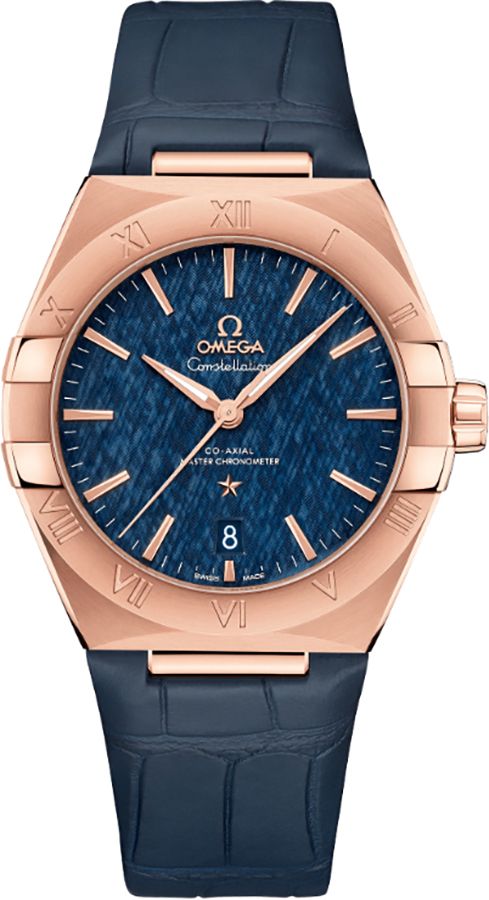 Omega Constellation Watches Mens Blue Self Winding Automatic 13153392003001 Watch