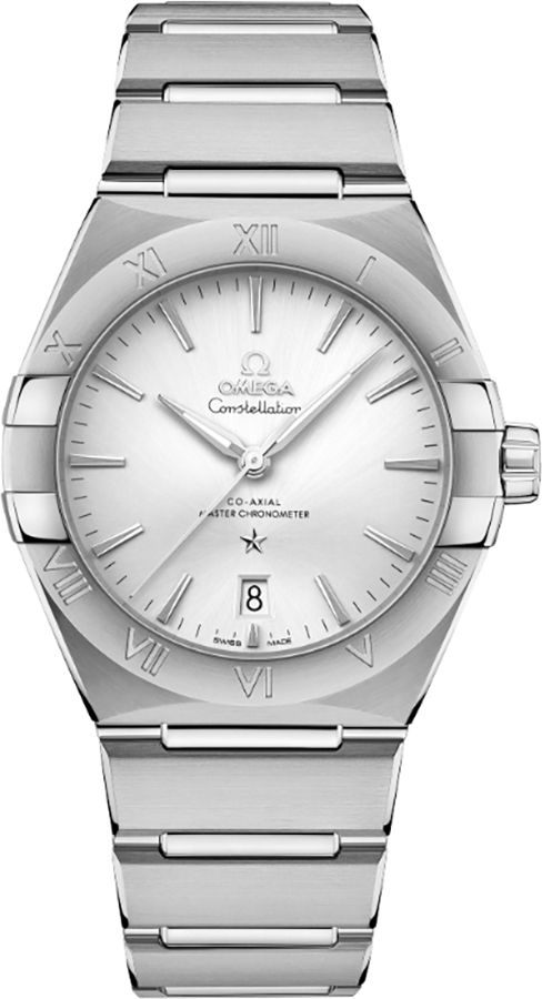 Omega Constellation Watches Mens Silver Self Winding Automatic 13110392002001 Watch