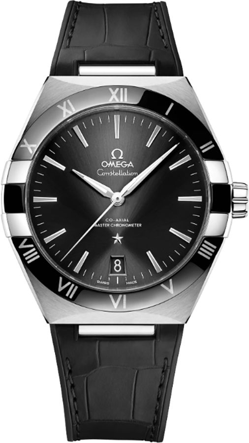 Omega Constellation Watches Mens Black Self Winding Automatic 13133412101001 Watch