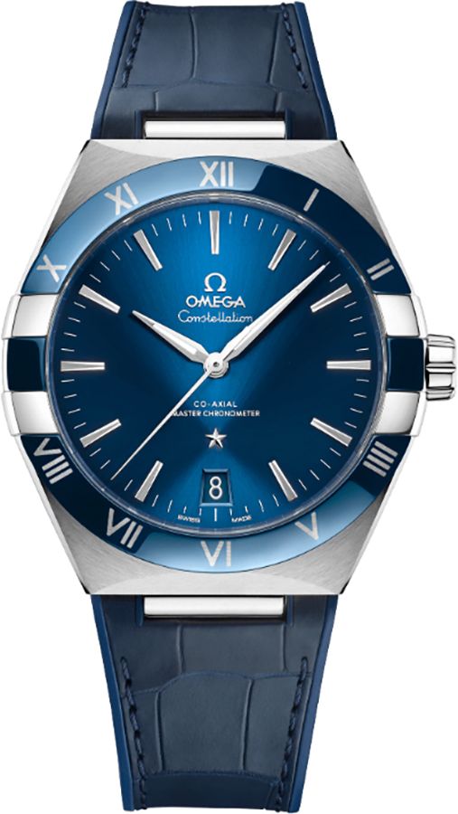 Omega Constellation Watches Mens Blue Self Winding Automatic 13133412103001 Watch