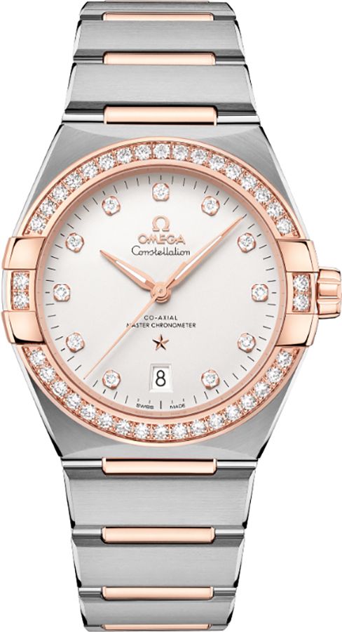 Omega Constellation Watches Mens Opaline Silver Self Winding Automatic 13125392052001 Watch