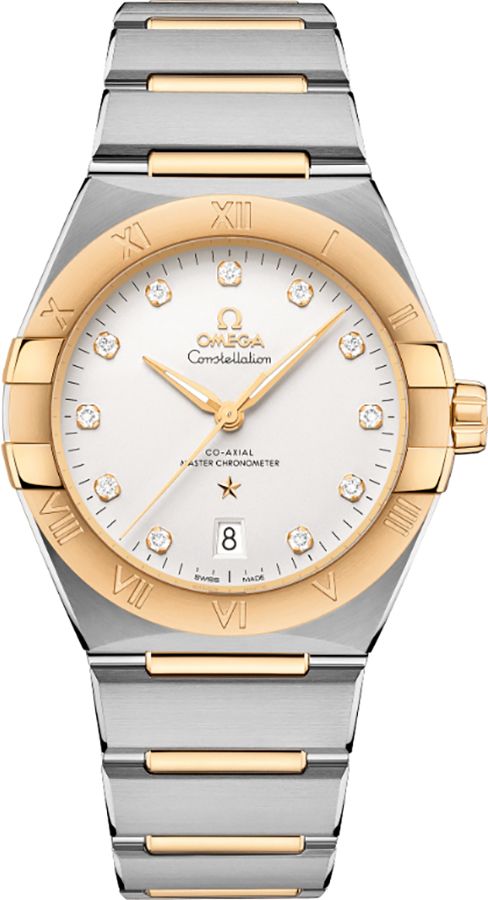 Omega Constellation Watches Mens Opaline Silver Self Winding Automatic 13120392052002 Watch