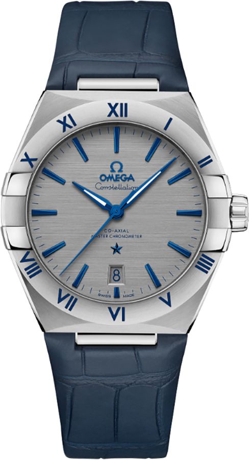 Omega Constellation Watches Mens Grey Self Winding Automatic 13113392006002 Watch