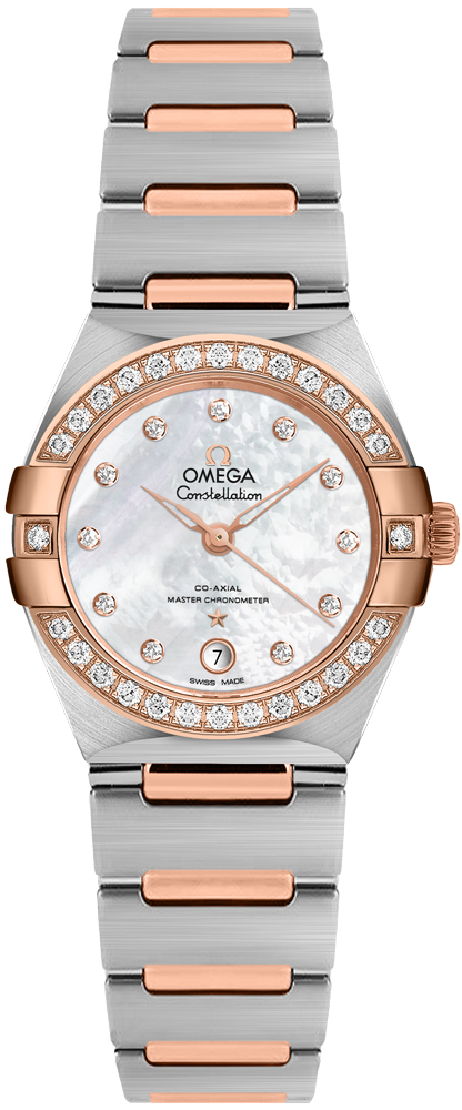 Omega Constellation Watches Ladies Pearl White Self winding Automatic Chronometer 13125292055001 Watch
