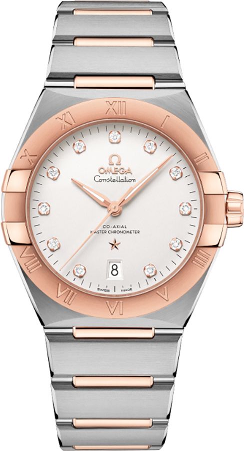 Omega Constellation Watches Mens Silver Self Winding Automatic 13120392052001 Watch