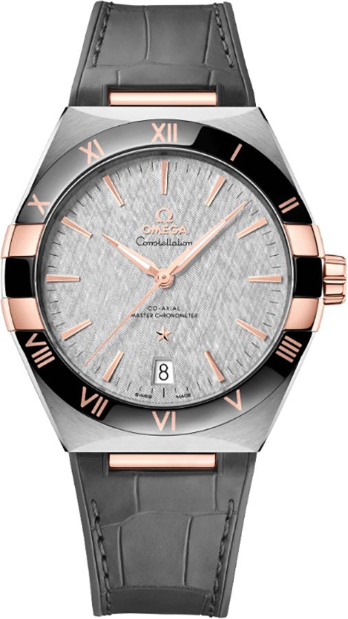 Omega Constellation Watches Mens Grey Self Winding Automatic 13123412106001 Watch