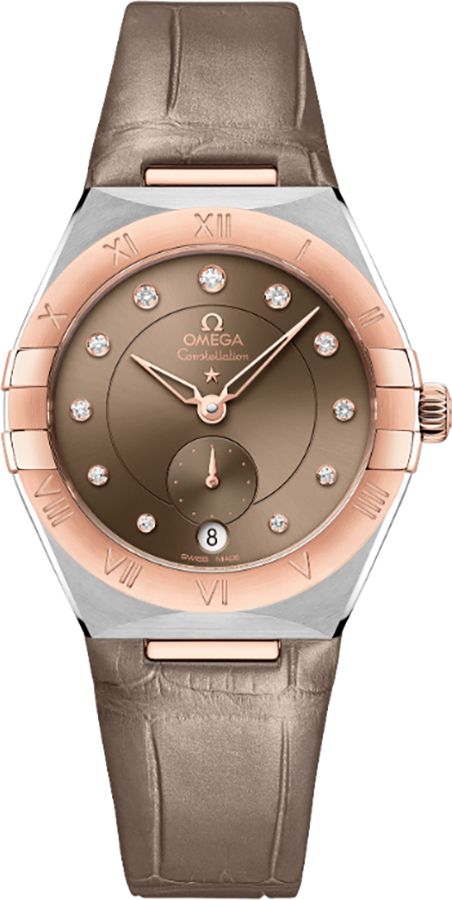 Omega Constellation Watches Ladies Brown Self Winding Automatic 13123342063001 Watch