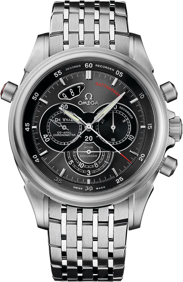 Omega De Ville Watches Mens Grey Self winding Automatic 42210445106001 Watch
