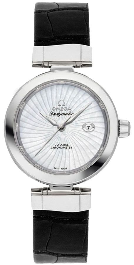 Omega De Ville Watches Ladies Pearl White Self winding Automatic 42530342005001-BLKCD Watch