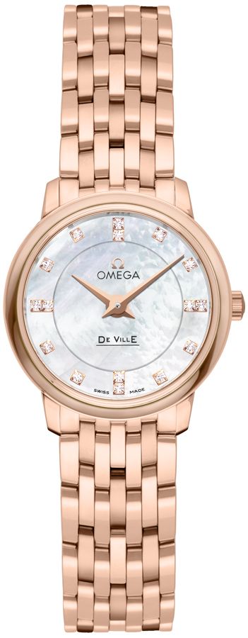 Omega De Ville Watches Ladies Pearl White Battery Operated Quartz 41167500 Watch