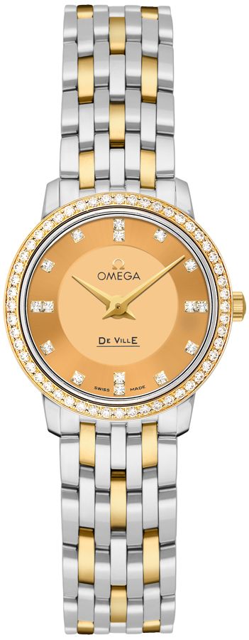 Omega De Ville Watches Ladies Yellow Battery Operated Quartz 41325226058001 Watch