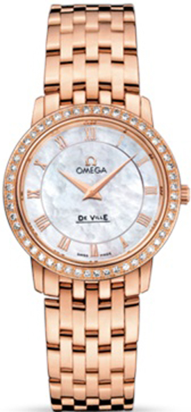 Omega De Ville Watches Ladies Mother of Pearl White 41355276005002 Watch