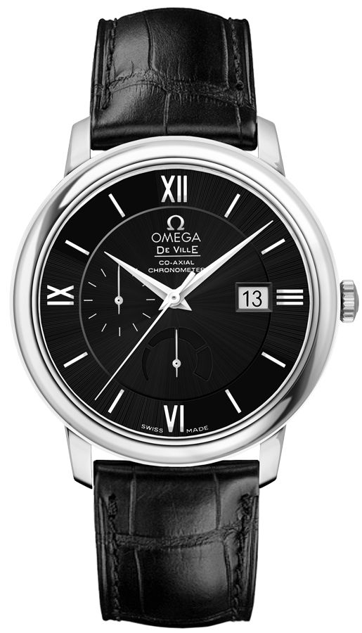 Omega De Ville Watches Mens Black Self winding Automatic Chronometer 42413402101001 Watch