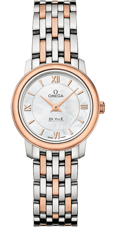 Omega De Ville Watches Ladies Mother of Pearl White 42420246005002 Watch