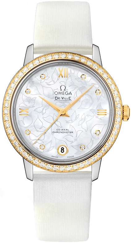 Omega De Ville Watches Pearl White Self winding Automatic 42427332055002 Watch