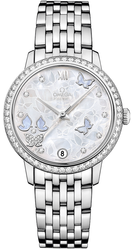 Omega De Ville Watches Ladies Pearl White  42455332055003 Watch