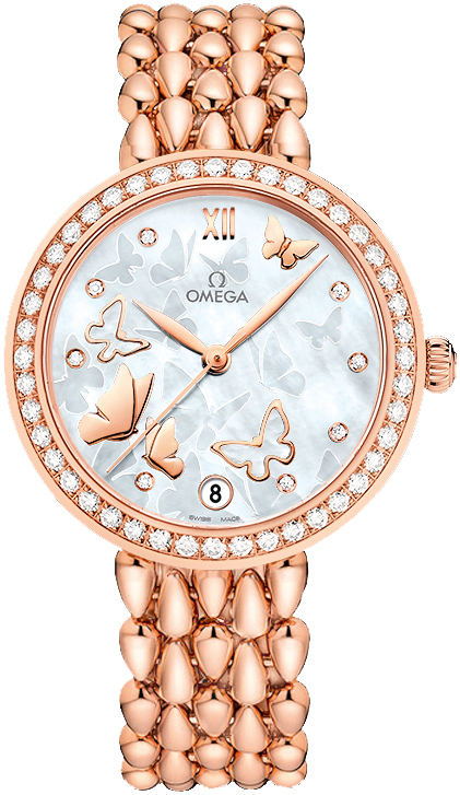 Omega De Ville Watches Ladies Pearl White  42455332055006 Watch