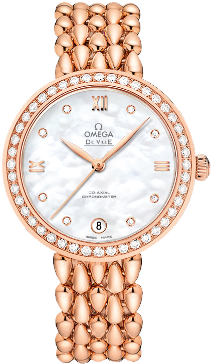 Omega De Ville Watches Ladies Pearl White  42455332055007 Watch