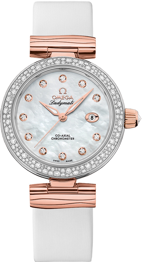 Omega De Ville Watches Ladies Pearl White Self winding Automatic 42527342055004 Watch