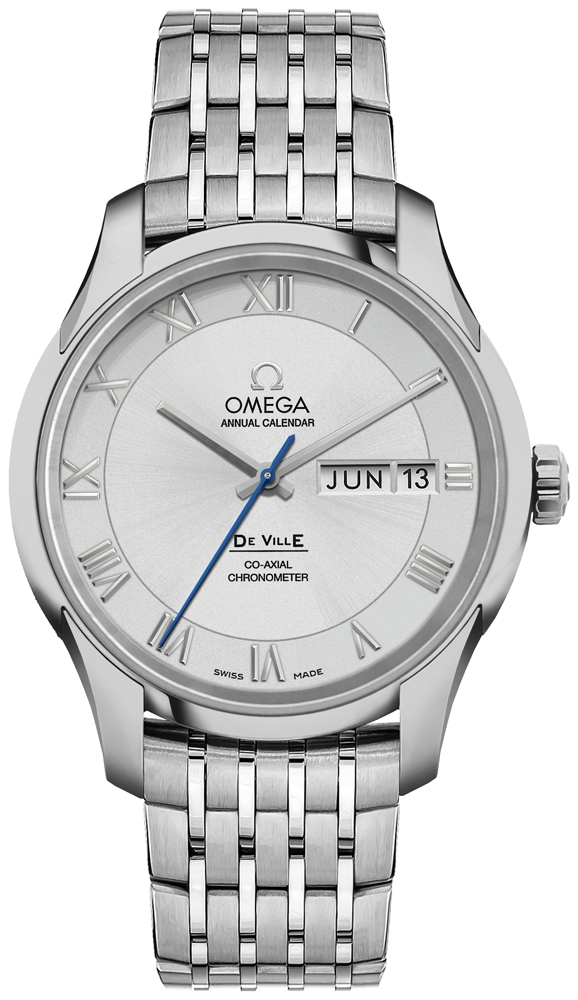 Omega De Ville Watches Mens Silver Self winding Automatic 43110412202001 Watch