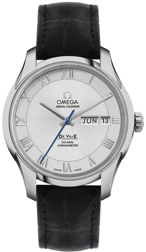 Omega De Ville Watches Mens Silver Self winding Automatic 43113412202001 Watch