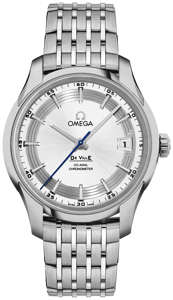 Omega De Ville Watches Mens Silver Self winding Automatic Chronometer 43130412102001 Watch