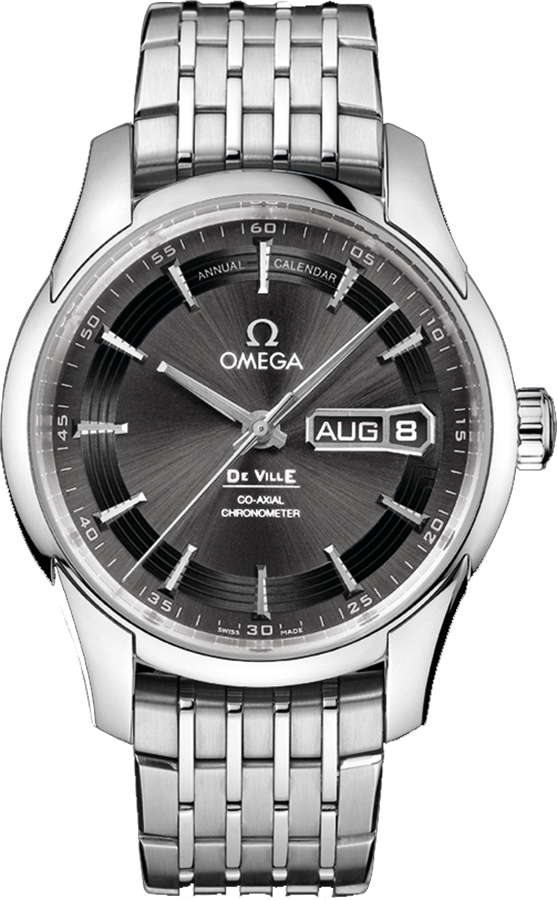 Omega De Ville Watches Mens Anthracite Grey Self winding Automatic Chronometer 43130412206001 Watch