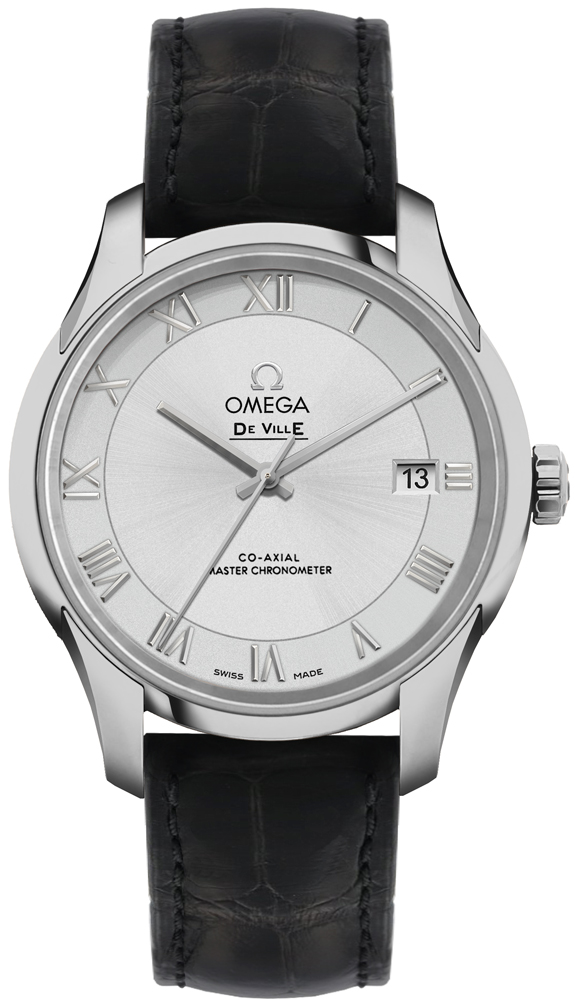 Omega De Ville Watches Mens Opaline Silver Self winding Automatic 43313412102001 Watch