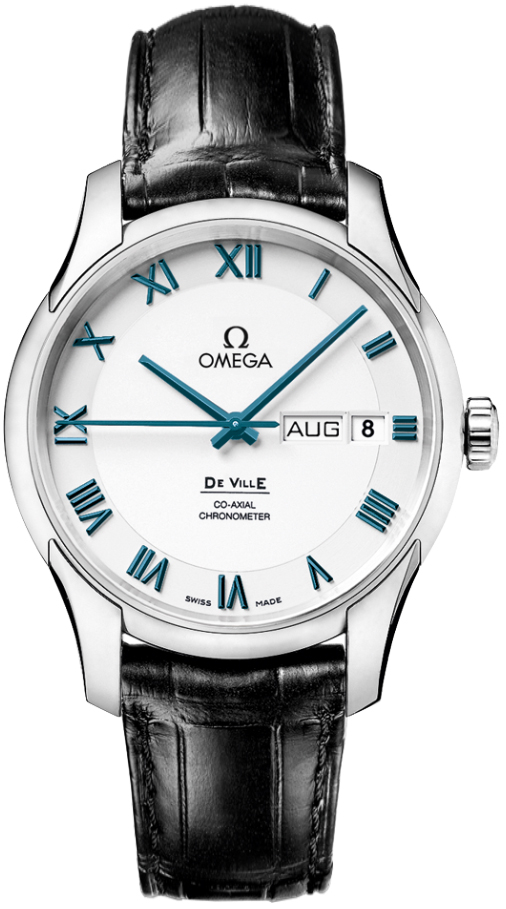 Omega De Ville Watches Mens White  43193412204001 Watch