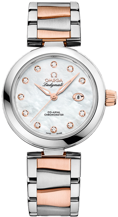 Omega De Ville Watches Ladies Pearl White Self winding Automatic 42520342055004 Watch
