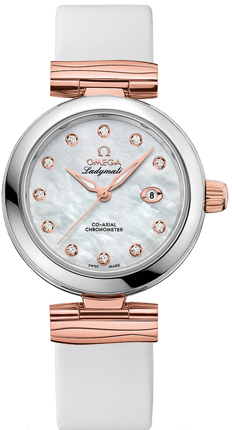 Omega De Ville Watches Ladies Pearl White Self winding Automatic 42522342055004 Watch