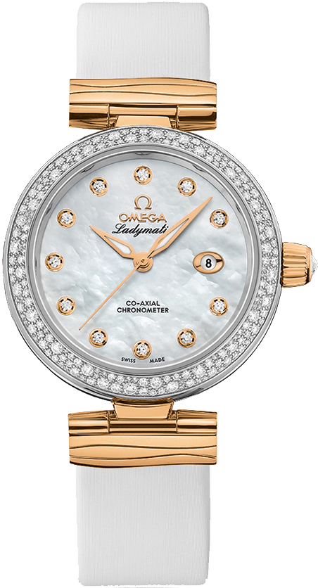 Omega De Ville Watches Ladies Pearl White Self winding Automatic 42527342055003 Watch