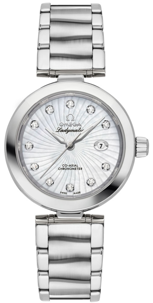 Omega De Ville Watches Ladies Pearl White Self winding Automatic 42530342055001 Watch