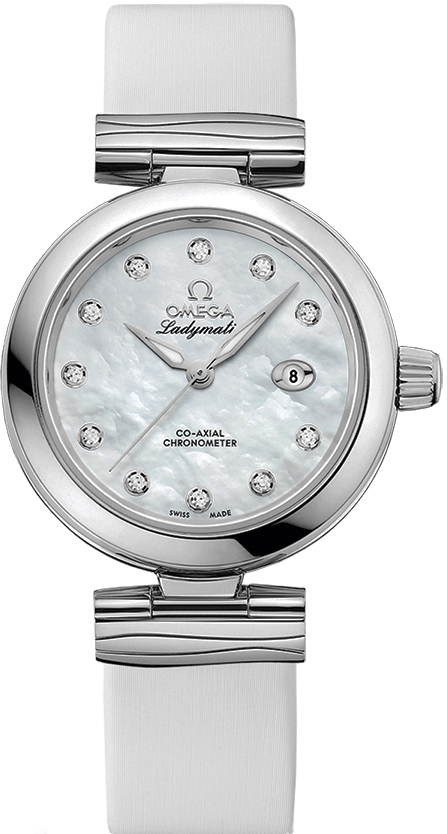 Omega De Ville Watches Ladies Pearl White Self winding Automatic 42532342055002 Watch