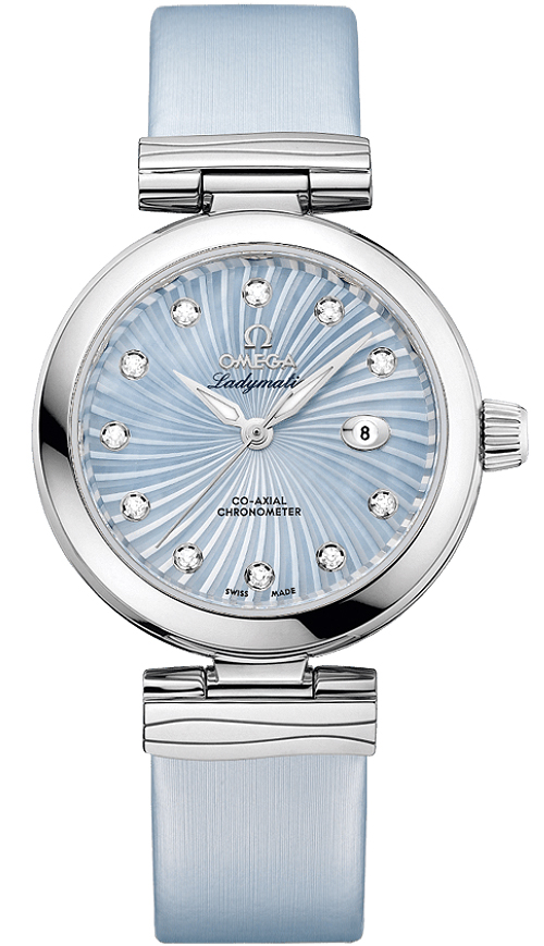 Omega De Ville Watches Ladies Blue Self winding Automatic Chronometer 42532342057002 Watch
