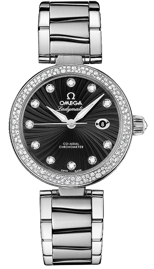 Omega De Ville Watches Ladies Black Self winding Automatic Chronometer 42535342051001 Watch