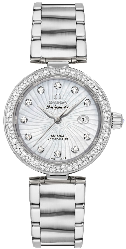 Omega De Ville Watches Ladies Pearl White Self winding Automatic 42535342055001 Watch