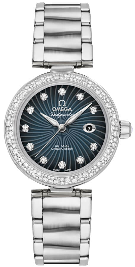 Omega De Ville Watches Ladies Blue Self winding Automatic Chronometer 42535342056001 Watch