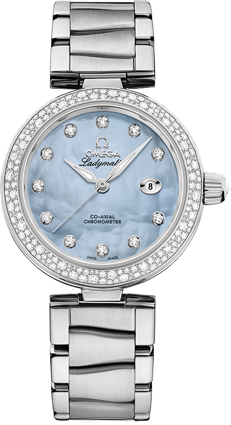 Omega De Ville Watches Ladies Blue Self winding Automatic 42535342057003 Watch