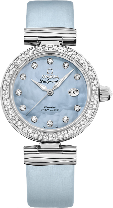 Omega De Ville Watches Ladies Blue Self winding Automatic 42537342057003 Watch