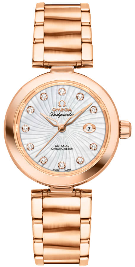 Omega De Ville Watches Ladies Pearl White Self winding Automatic 42560342055001 Watch