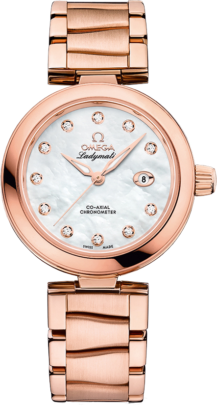 Omega De Ville Watches Ladies Pearl White Self winding Automatic 42560342055004 Watch