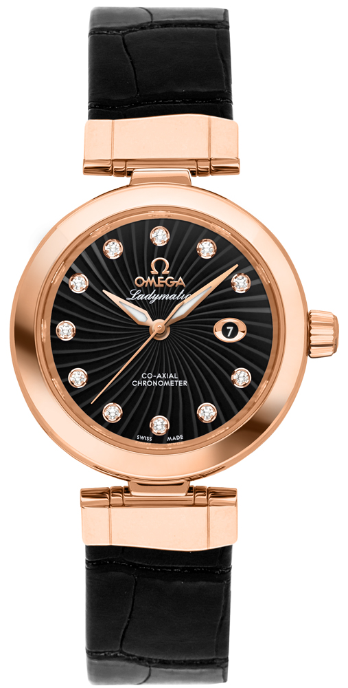 Omega De Ville Watches Ladies Black Self winding Automatic 42563342051001 Watch