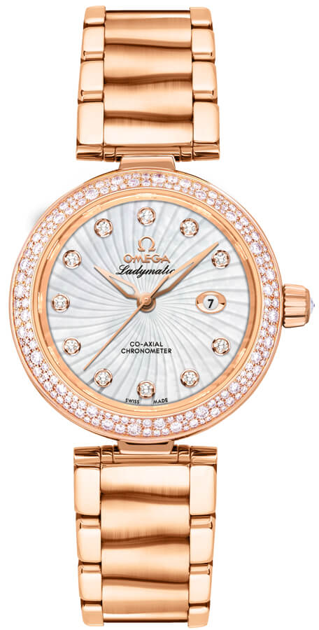 Omega De Ville Watches Ladies Pearl White Self winding Automatic 42565342055001 Watch