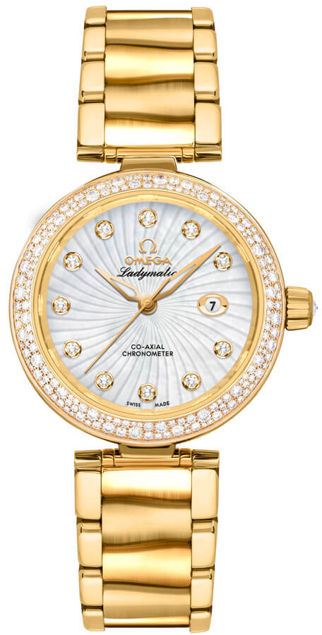 Omega De Ville Watches Ladies Pearl White Self winding Automatic 42565342055004 Watch
