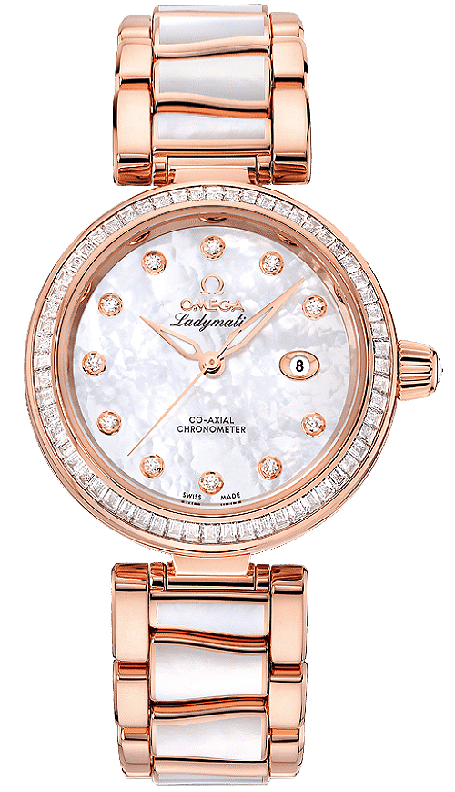 Omega De Ville Watches Ladies Pearl White  42565342055007 Watch