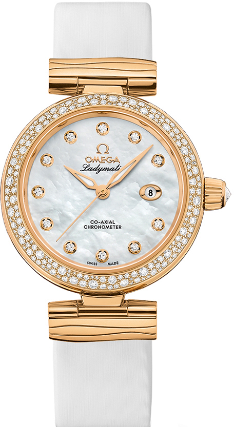 Omega De Ville Watches Ladies Pearl White Self winding Automatic 42567342055007 Watch