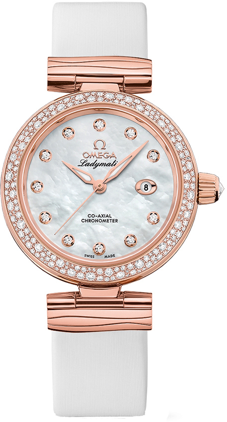 Omega De Ville Watches Ladies Pearl White Self winding Automatic 42567342055008 Watch