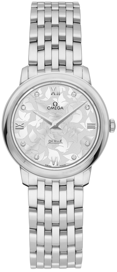 Omega De Ville Watches Ladies Silver Battery Operated Quartz 42410276052001 Watch